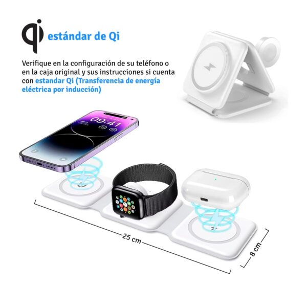 Cargador Inalambrico 3 en 1 COD:830911 - Imagen 3