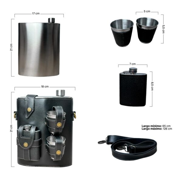 Whiskeras Cantimploras Estuche MR-20 cod: 1012490 - Imagen 2