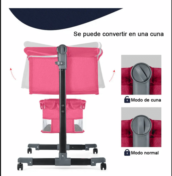 Cuna Colecho Para Bebe Con Mosquitero👧 - Imagen 3